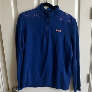 Vineyard Vines Women’s Royal Blue Zip-Up Sweater/Shep shirt